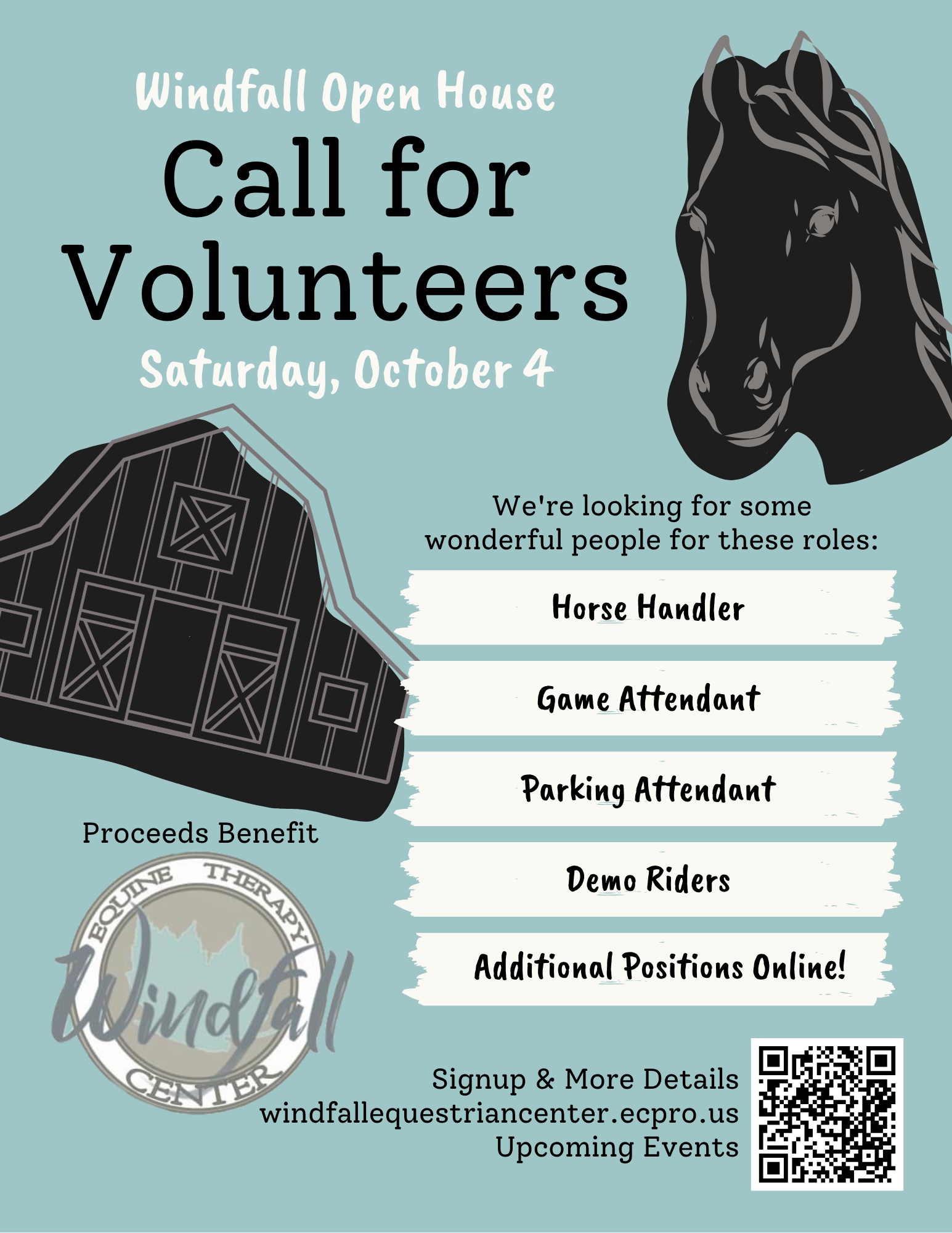 Open House Volunteer Flier